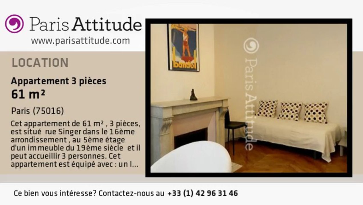 Appartement 2 Chambres à louer - La Muette, Paris - Ref. 8237
