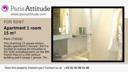 Studio Apartment for rent - Mirabeau, Paris - Ref. 4344