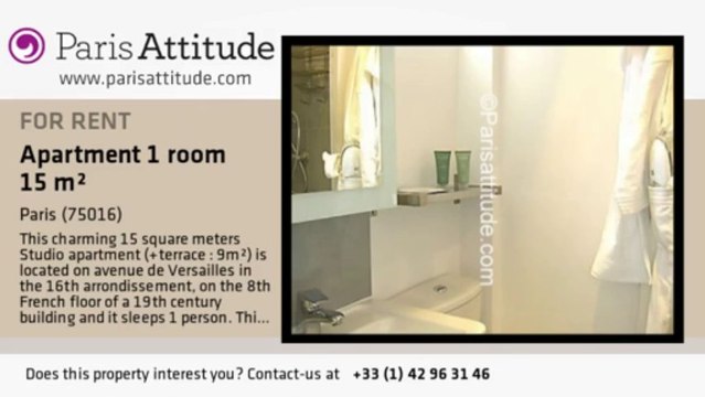 Studio Apartment for rent - Mirabeau, Paris - Ref. 4344