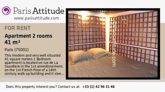 1 Bedroom Apartment for rent - Place Vendôme, Paris - Ref. 2754