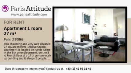 Alcove Studio Apartment for rent - St Germain, Paris - Ref. 3683