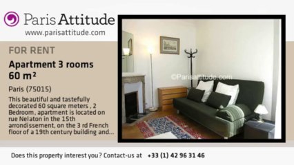 2 Bedroom Apartment for rent - Bir Hakeim, Paris - Ref. 7279