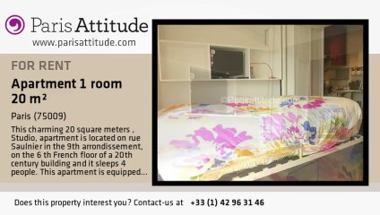 Studio Apartment for rent - Notre Dame de Lorette, Paris - Ref. 5984