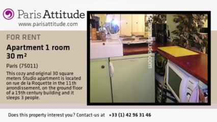 Studio Apartment for rent - Bastille, Paris - Ref. 3703