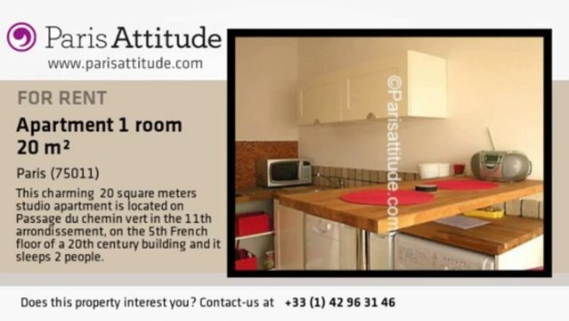 Studio Apartment for rent - Bastille, Paris - Ref. 1842