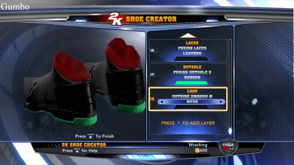 NBA 2K14 Shoe Creator Air Yeezy 2 Black/Solar Red (NBA 2k14 Yeezy 2s)