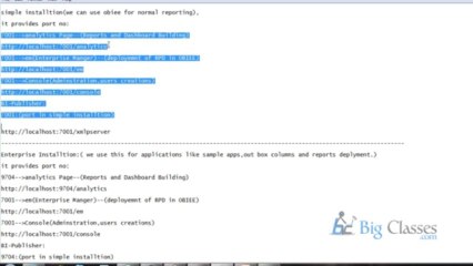 OBIEE 11g Online Training | Online Oracle OBIEE Training