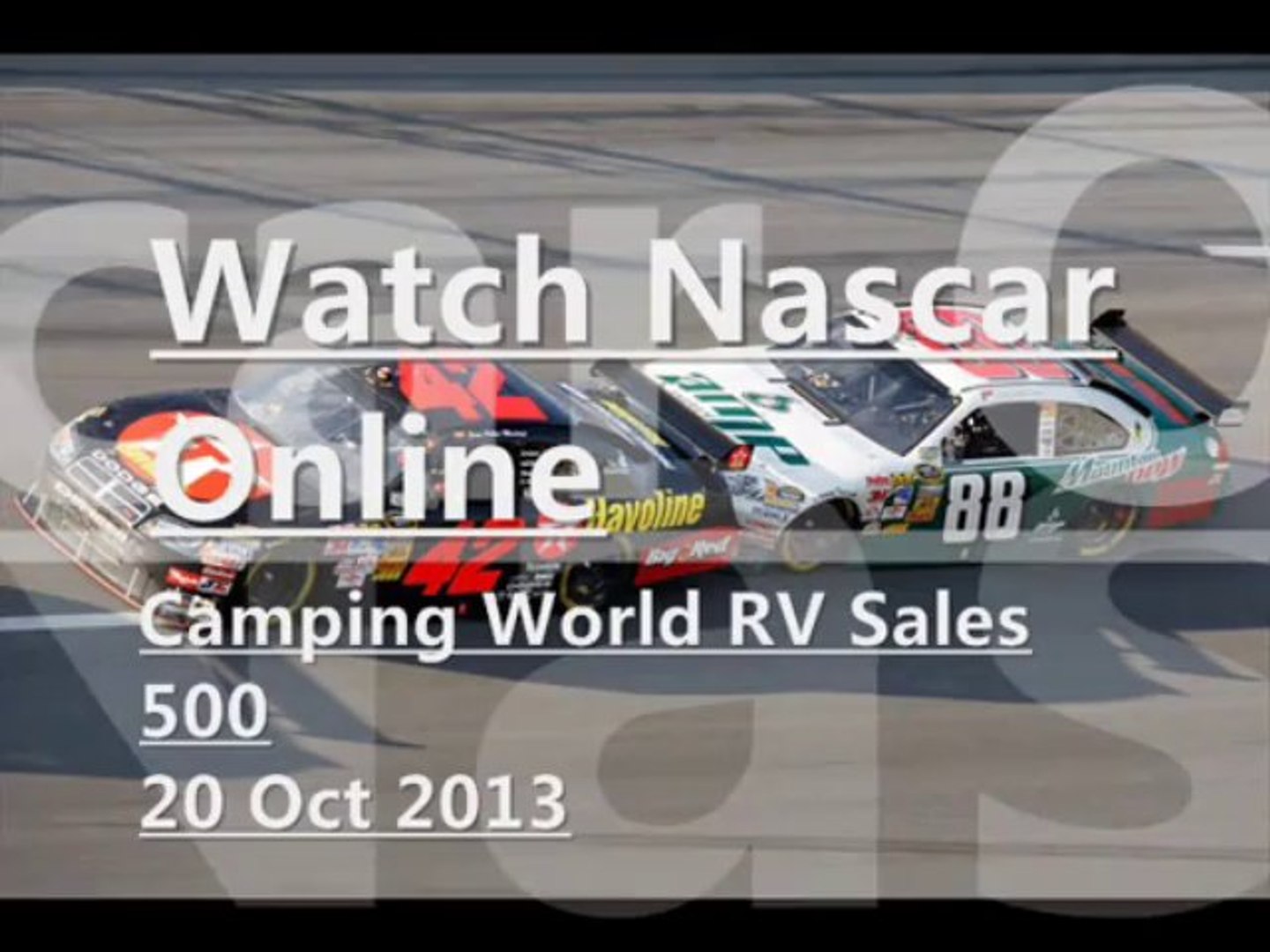 ⁣Nascar SP Cup Camping World RV Sales 500