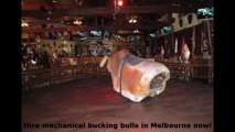 Mechanical bucking bull hire Melbourne