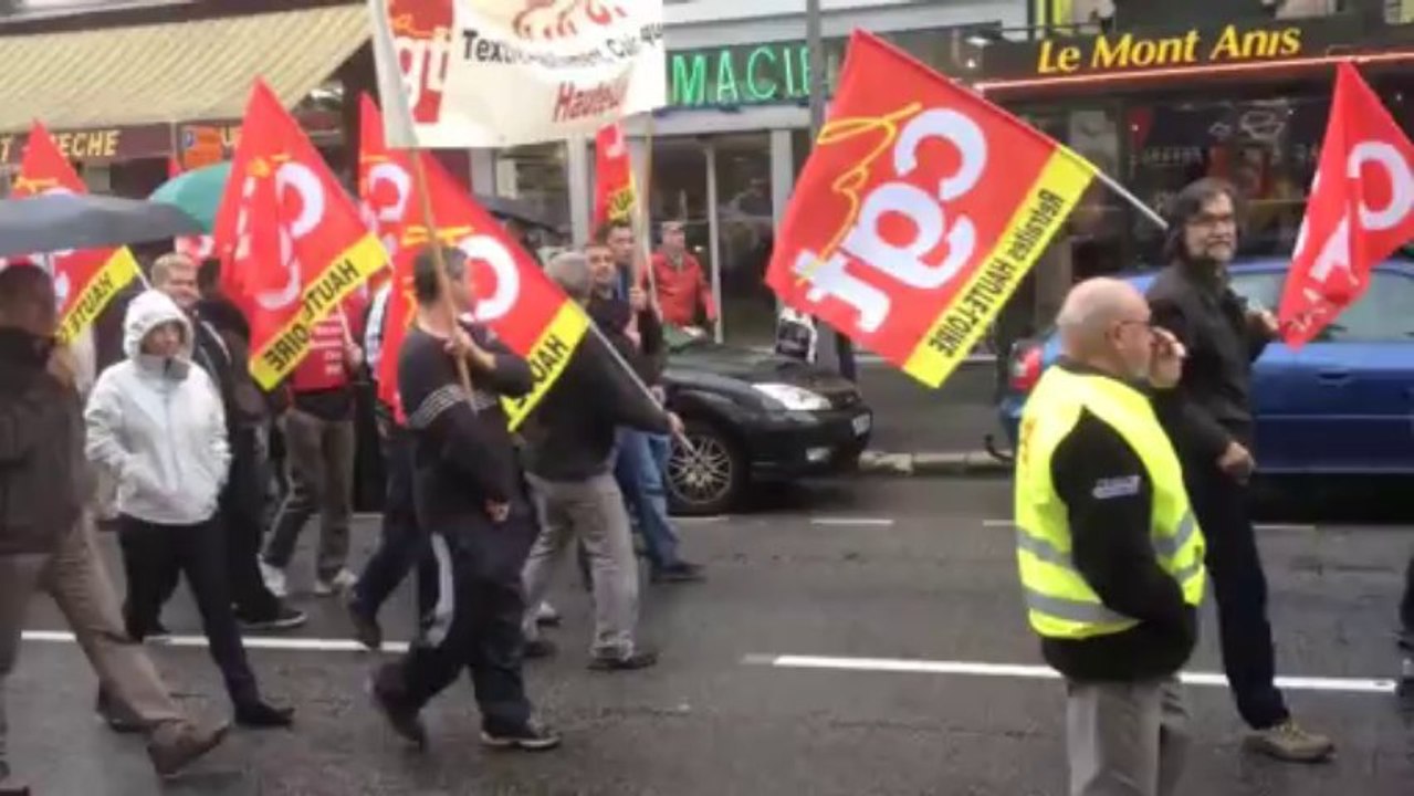 Manifestation contre le projet de réforme des retraites au Puy-en-Velay, mardi 15 octobre 2013