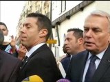 Jean-Marc Ayrault et Manuel Valls à la Mosquée de Paris pour la fête de l'Aïd - 15/10