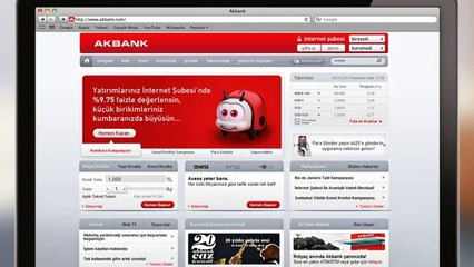 Kredi Kartı ile İnternet Şubesi'ne giriş!