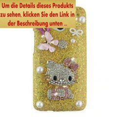 Angebote Global-Store Edle SchÃ¶n Handwerk Rosa Kristall Diamant Strasssteine hallo Kitty Rosa Schmetterling Perle Schleife...