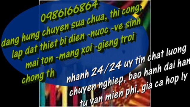 tho sua chua dien nuoc chong tham dot tphcm 0986166864