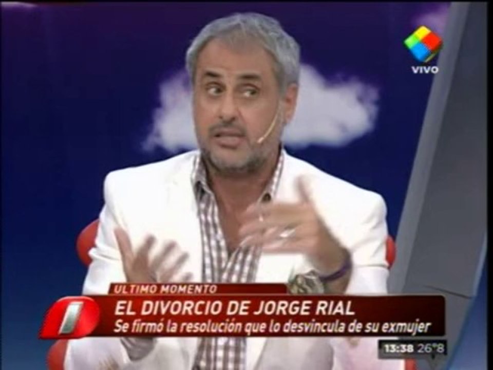Jorge Rial habló sobre su divorcio