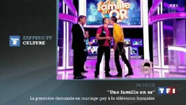 Zapping TV : la première demande en mariage... gay à la télé française