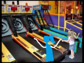 Arthur, Rachel & Everly go to Chuck E. Cheese's with Yogi Bear