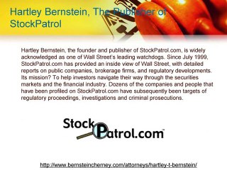 Hartley bernstein | Stock Patrol