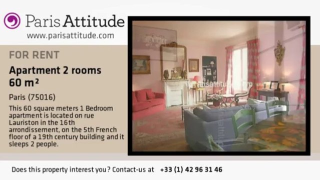 1 Bedroom Apartment for rent - Arc de Triomphe, Paris - Ref. 2089