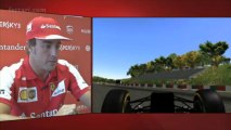 Autosital - Tour de piste virtuel du circuit de F1 de Suzuka avec Fernando Alonso