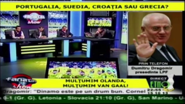 Dumitru Dragomir la FANATIK SHOW (15.10.2013)