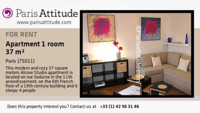 Alcove Studio Apartment for rent - Bastille, Paris - Ref. 2944