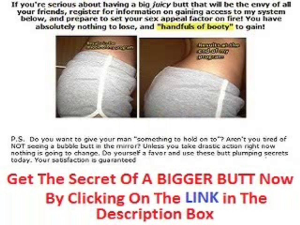 How To Get A Bigger Buttocks Fast