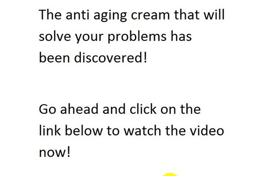 An Anti Aging Cream Solution