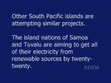 [91VOA]South Pacific Islands Now Totally Powered by the Sun