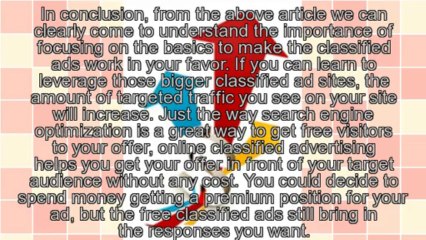 Online Classified Advertising - Ideas You Need to Know