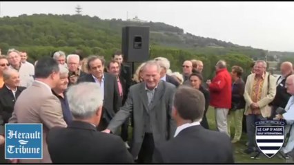 CAP D'AGDE - 2013 - MICHEL PLATINI : teste son " Club " ...  sans faire son trou ...