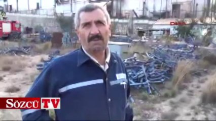 Yağ fabrikasında yangın!