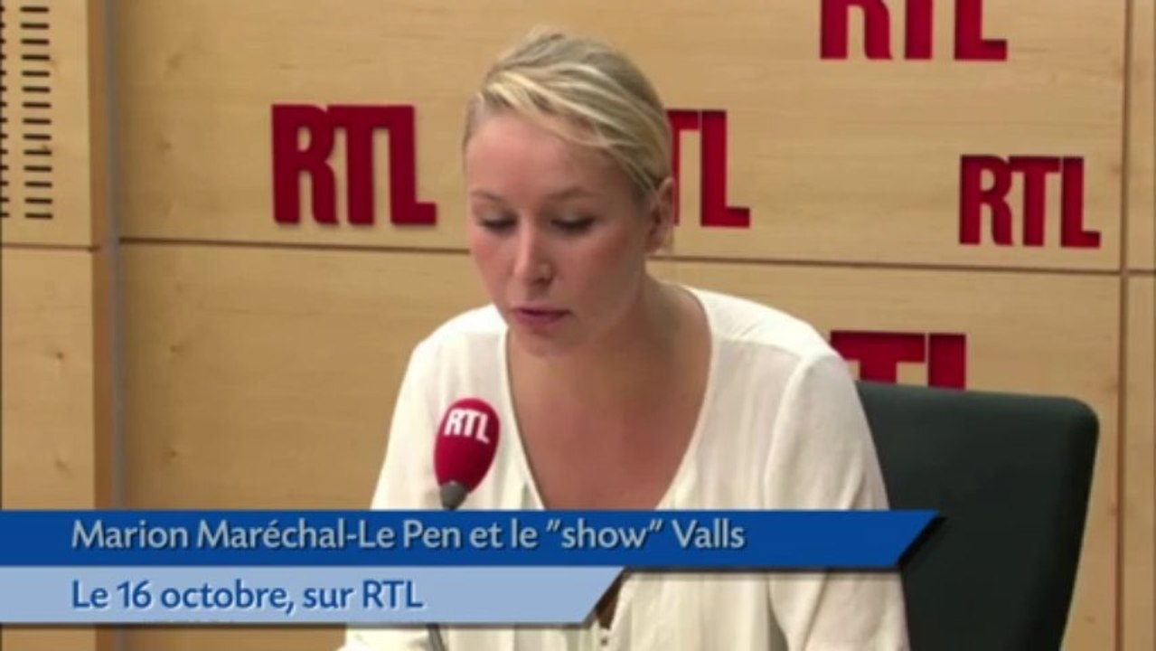 Marion Maréchal-Le Pen et le «show» Valls