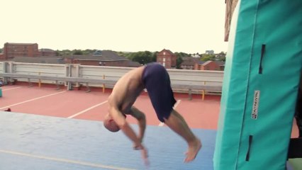 Damien Walters vs. The AirTrick Mat - Parkour - 2013