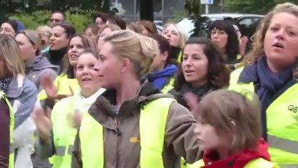 Maubeuge : Manifestation de parents contre la réforme des rythmes scolaires
