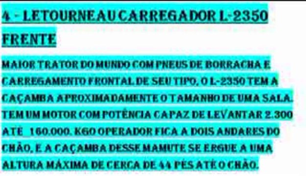 AS MAIORES MÁQUINAS DE TRABALHO DO MUNDO
