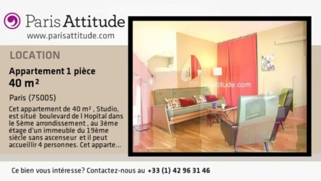 Appartement Studio à louer - Jardin des Plantes, Paris - Ref. 6735
