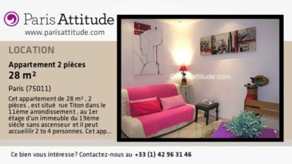 Appartement 1 Chambre à louer - Charonne, Paris - Ref. 6377