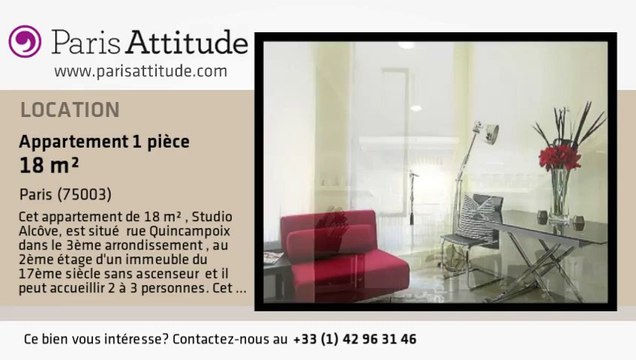 Appartement Alcove Studio à louer - Centre George Pompidou, Paris - Ref. 6271