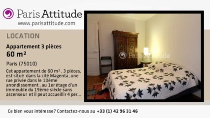 Appartement 2 Chambres à louer - Faubourg St Martin, Paris - Ref. 7983