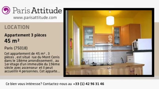 Appartement 2 Chambres à louer - Jules Joffrin - Mairie du 18ème, Paris - Ref. 5811