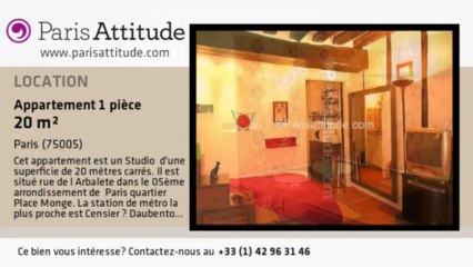 Appartement Studio à louer - Place Monge, Paris - Ref. 1753