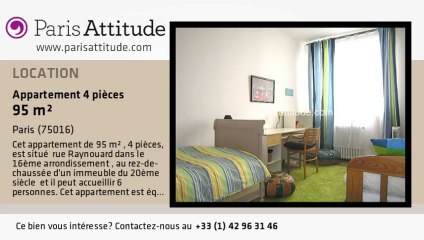 Appartement 3 Chambres à louer - Maison de la Radio, Paris - Ref. 6354