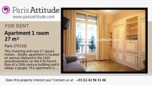 Studio Apartment for rent - Porte Maillot/Palais des Congrès, Paris - Ref. 7560