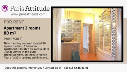 2 Bedroom Apartment for rent - Arc de Triomphe, Paris - Ref. 6969