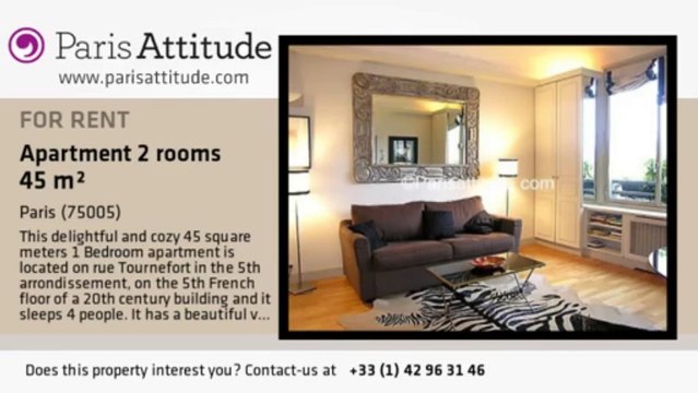 1 Bedroom Apartment for rent - Place Monge, Paris - Ref. 4132