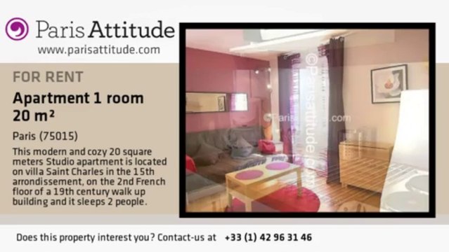 Studio Apartment for rent - Parc André Citroën, Paris - Ref. 3503