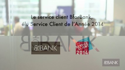 BforBank reçoit le Prix Élu Service Client de l’Année 2014*