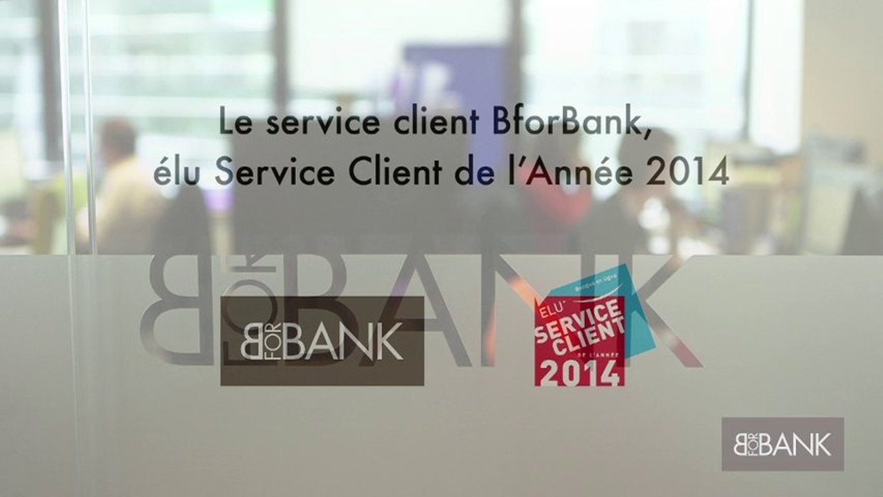 BforBank reçoit le Prix Élu Service Client de l’Année 2014*