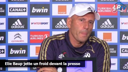 Baup jette un froid devant la presse